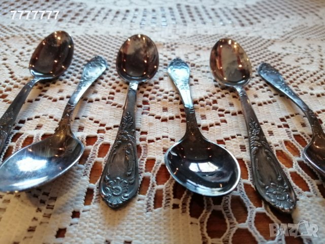 Антикварни руски лъжички дълбоко посребрени , снимка 5 - Антикварни и старинни предмети - 27788497
