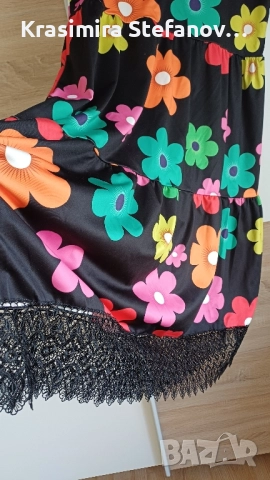 дамска многоцветна рокля, снимка 5 - Рокли - 52399861