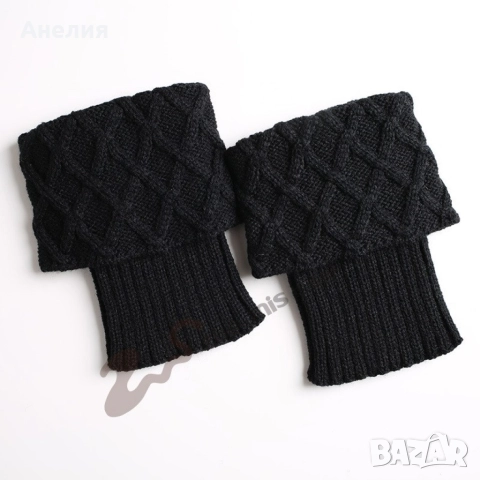 Плетени дамски чорапи гети, снимка 4 - Спортни екипи - 52657524