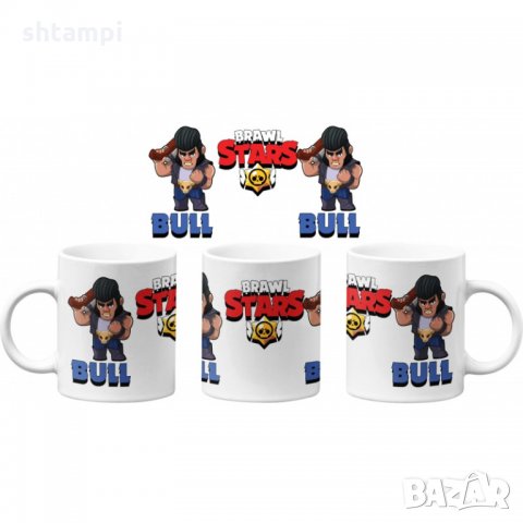 Чаша Brawl Stars Bull Brawl Stars MUG, снимка 1 - Чаши - 32955680