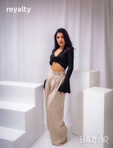 Бял дамски панталон , снимка 2 - Панталони - 49702876