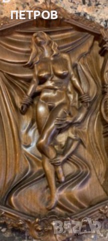 УНИКАТИ! 2бр.ръчна дърворезба 100/40см. и 40/25см., снимка 9 - Пана - 38472710