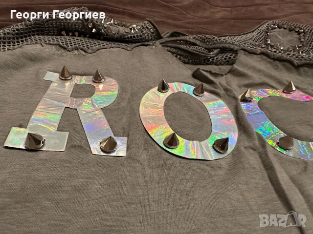 Уникална, нестандартна блузка, снимка 3 - Тениски - 50626173