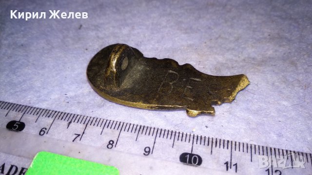ФЛОРАЛЕН ОРНАМЕНТИРАН БРОНЗИРАН МЕТАЛЕН ЕЛЕМЕНТ ВИСУЛКА от СТАРО МАРКОВО БИЖУ 34583, снимка 5 - Други - 39075368
