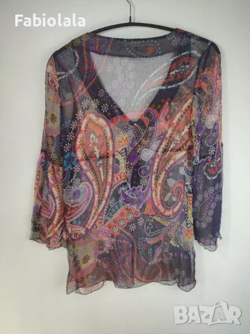 Pauline B silk blouse L, снимка 4 - Блузи с дълъг ръкав и пуловери - 48844885