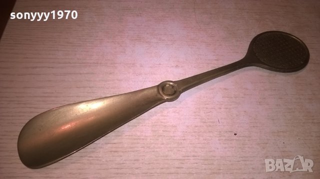 ретро обувалка-мед/месинг-внос швеицария-27х5см, снимка 7 - Колекции - 27099207