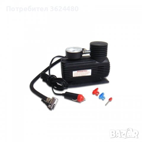  компресор за автомобил на 12V, манометър, снимка 1 - Аксесоари и консумативи - 39904824