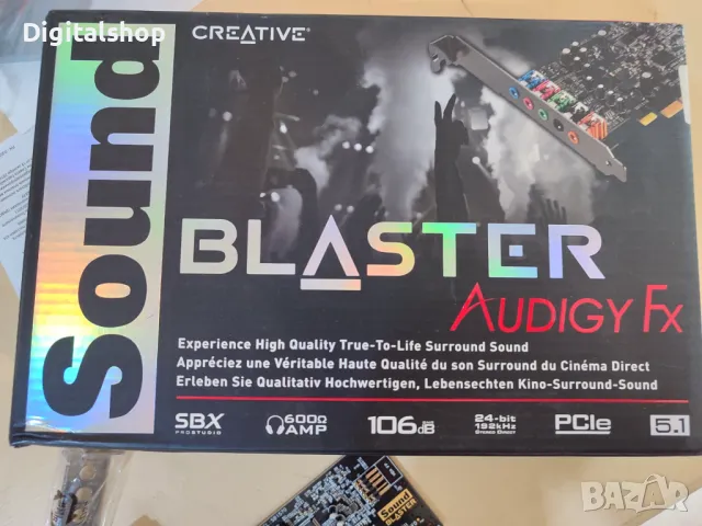 Creative Sound Blaster Audigy Fx 5.1 Звукова карта, снимка 1