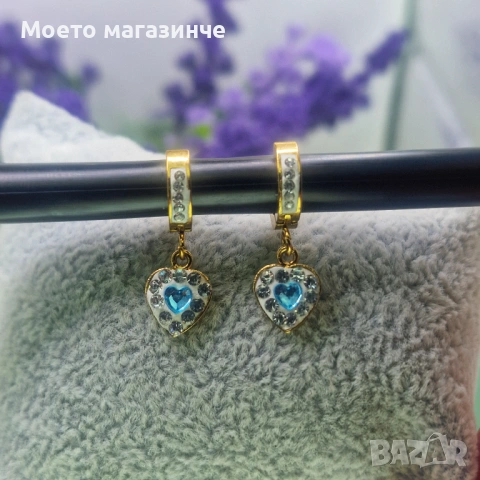 Обеци от медицинска стомана - различни модели , снимка 10 - Обеци - 53110608