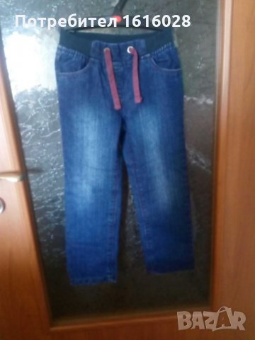 Нови детски дънки с подплата - Унисекс размер 110