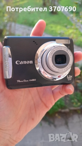 Компактен дигитален фотоапарат Canon PowerShot A480, 10MP, 3.3 оптичен зум., снимка 6 - Фотоапарати - 52525863