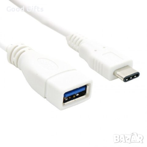 Преходник USB Женско към Type - C Мъжко, снимка 3 - Кабели и адаптери - 43086824