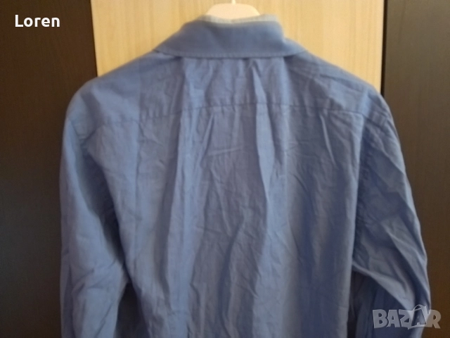 Синя мъжка риза, снимка 18 - Ризи - 49541675