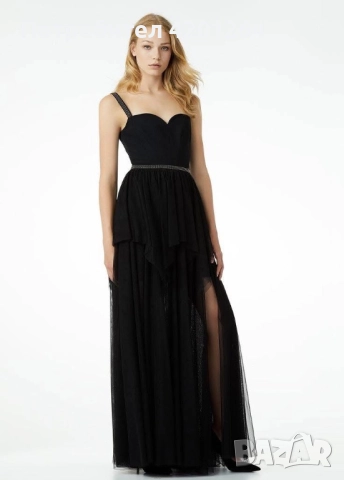 Елегантна дълга черна рокля LIU•JO, снимка 1