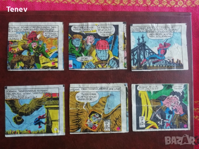 Картинки от дъвки Spiderman - 6 бр.