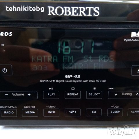 ⭐⭐⭐ █▬█ █ ▀█▀ ⭐⭐⭐ ROBERTS MP-43 - английска дизайнерска система със CD/DAB/FM/iPod и тъч бутони, снимка 4 - Аудиосистеми - 43384630