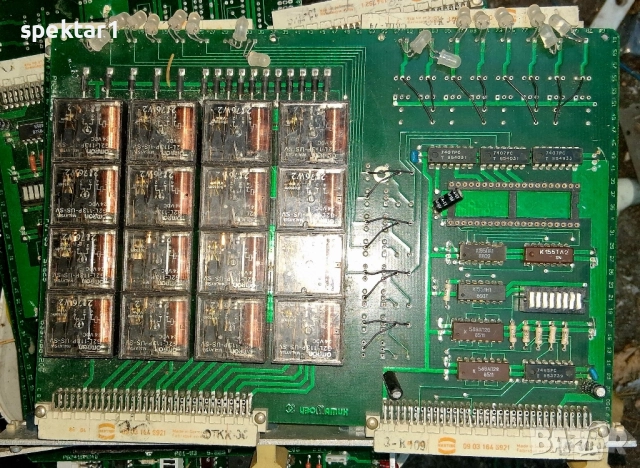 Не е употребявани промишлени платки с маркови релета 16 броя златни контакти , снимка 1