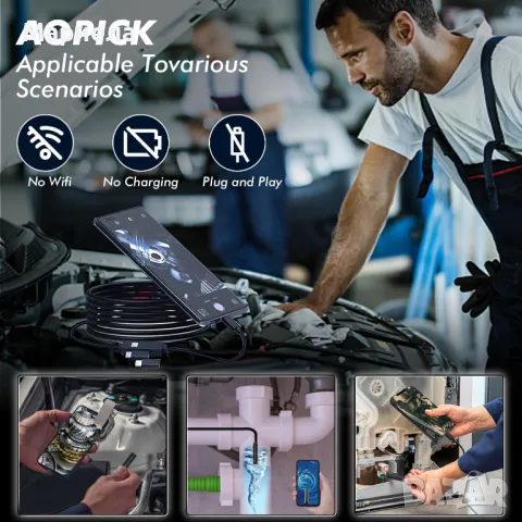 W400-B 10M ендоскопска камера / Ендоскоп 2 мегапиксела, снимка 6 - Друга електроника - 48600247