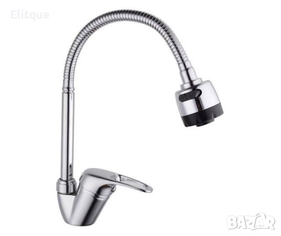 Смесител за вода с гъвкав чучур, верт. с покр. от хром, снимка 5 - Други стоки за дома - 52852443