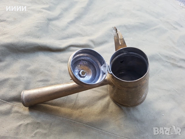 Османски чайник кафеник ибрик  , снимка 2 - Антикварни и старинни предмети - 53275003