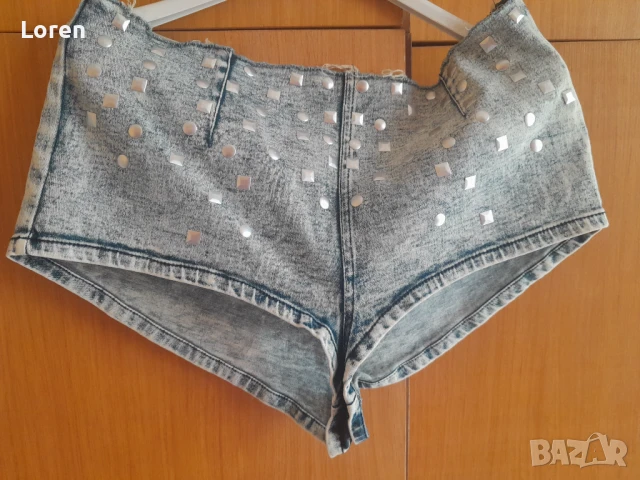 *Asos*Къси дамски дънки с капси 