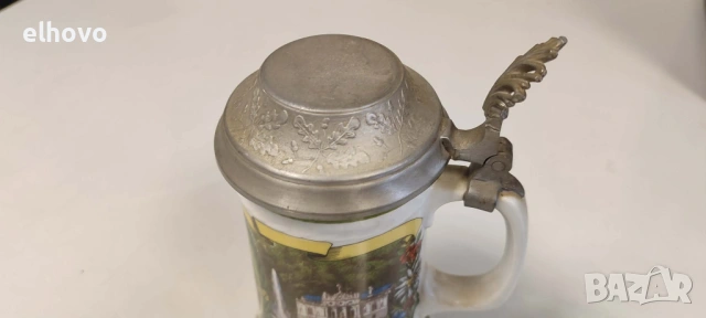 Немска керамична халба#5, снимка 6 - Антикварни и старинни предмети - 53365710