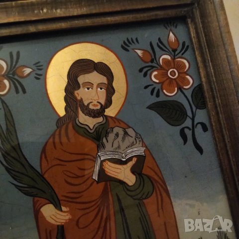Картини ( икони ) найвизъм лот рисувана върху стъкло ., снимка 4 - Картини - 39943324