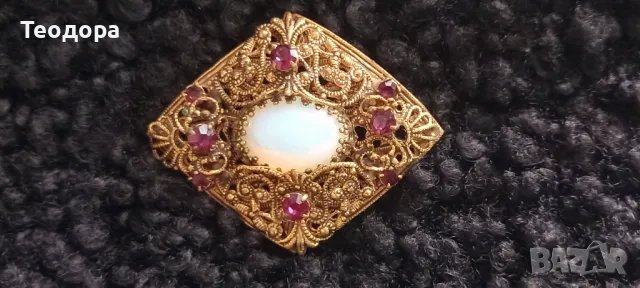 Ретро брошка, снимка 6 - Антикварни и старинни предмети - 47474707