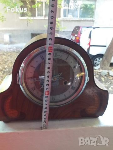 СТАР АНГЛИЙСКИ КАМИНЕН ЧАСОВНИК, снимка 4 - Антикварни и старинни предмети - 53512652