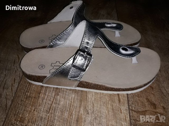 н.38 сребристи чехли, снимка 3 - Чехли - 37922881