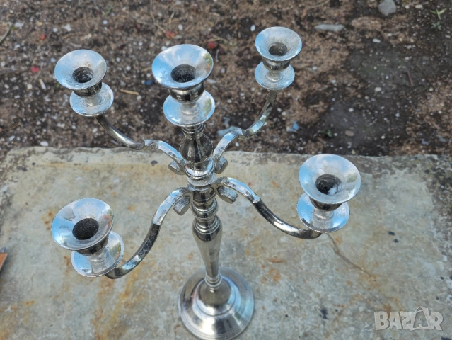 Голям Метален Свещник Петица , снимка 4 - Декорация за дома - 51954981