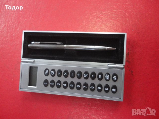 Страхотен комплект калкулатор с химикал , снимка 3 - Ученически пособия, канцеларски материали - 43969664