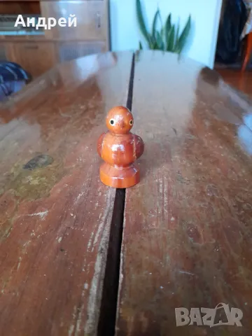 Стара дървена фигурка пиле, снимка 2 - Други ценни предмети - 48996530