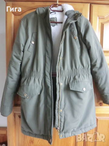 Зимно зелено яке, снимка 2 - Детски якета и елеци - 36441733