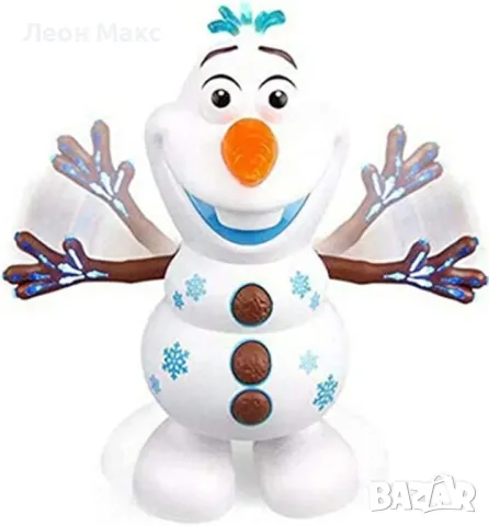 Фигура Олаф Замръзналото кралство танцуващ музикален , снимка 5 - Музикални играчки - 48386007
