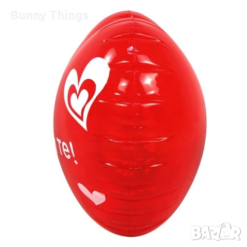 Надуваемо сърце с надпис „Обичам те“, 32 см, снимка 2 - Други стоки за дома - 53416023