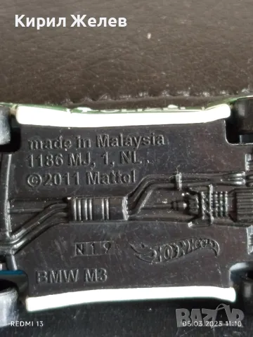 Метална количка полиция BMW M3 MADE IN MALAYSIA за КОЛЕКЦИОНЕРИ 42147, снимка 7 - Колекции - 49369370