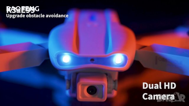 § Нови 3 цвята E99 PRO Dron 4k HD 2 камери WIFI FPV Въздушна фотография избягва препятствия Вносител, снимка 18 - Дронове и аксесоари - 39821192