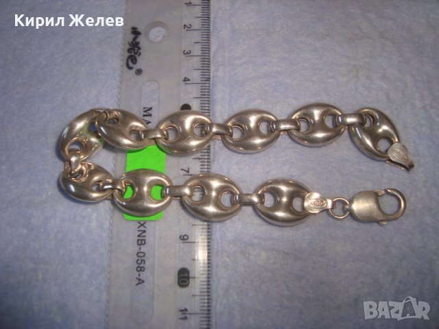 ПРЕКРАСНА МАРКОВА СРЕБЪРНА ВИНТИДЖ АРТ ГРИВНА СРЕБРО 925 РЕТРО ПЛЕТКА 27817, снимка 7 - Гривни - 38323324