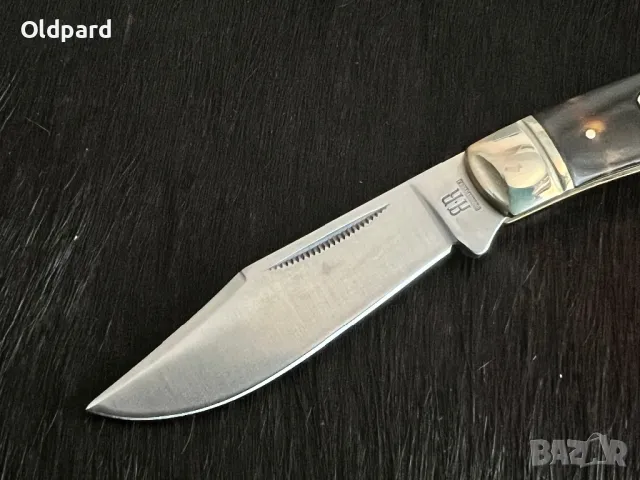 Колекционерски джобен сгъваем нож Bow Trapper Imitation Tortoise  (Rough Ryder) (RR2442), снимка 5 - Ножове - 48639125