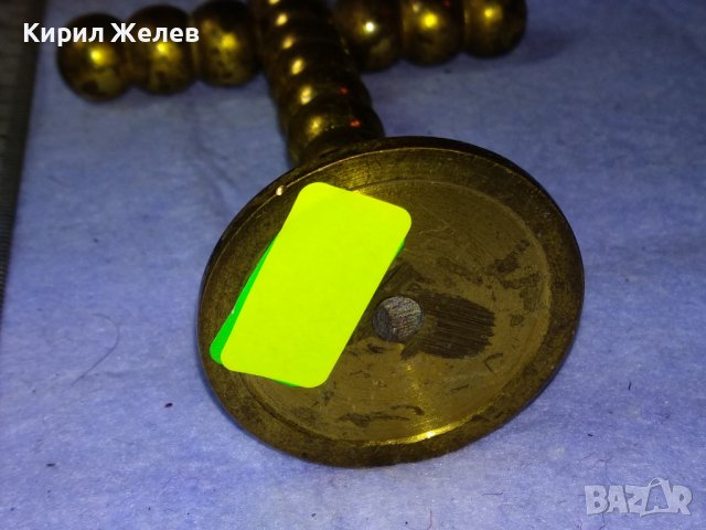 Стар СТИЛЕН МАСИВЕН МЕСИНГОВ НАСТОЛЕН КРЪСТ МНОГО КРАСИВ ТЕЖЪК За ДОМА / КОЛЕКЦИЯ 42646, снимка 13 - Декорация за дома - 43827875