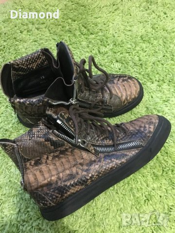 1000 % GIUSEPPE ZANOTTI  Snakeskin Sneakers, снимка 6 - Кецове - 28513171