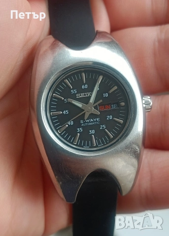 Дамски автоматичен часовник Seiko S-Wave Automatic – Rare Y2K Vintage