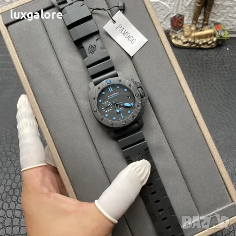 Мъжки часовник Panerai Submersible Carbotech 42 с автоматичен швейцарски механизъм, снимка 5 - Мъжки - 50345086