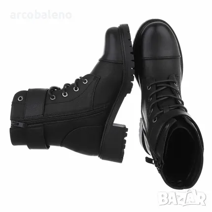 Дамски боти с връзки, 2цвята , снимка 7 - Дамски боти - 48490734