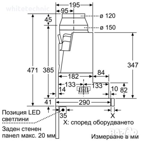 ••НОВО•• Аспиратор изтеглящ дизайн 60см. NEFF D46ED52X0 / 60м. гаранция, снимка 7 - Абсорбатори - 27796493