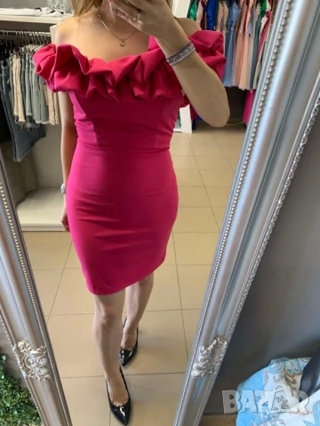 🩷Елегантна къса рокля с ефектно деколте  , снимка 5 - Рокли - 50622973