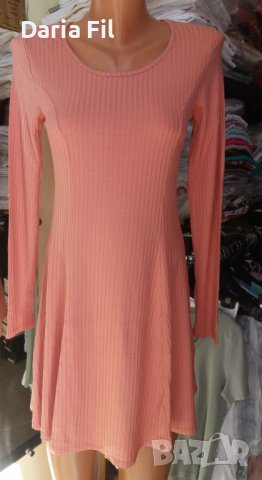 Кукленска розова рокля от 6 парчета трико , снимка 1