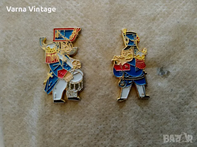 Значки Военни музиканты 2 бр. Германия REIMANN. марк.