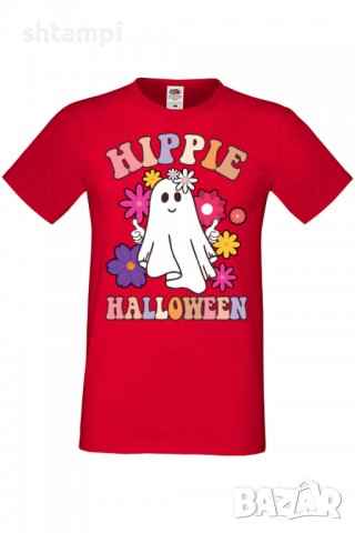 Мъжка тениска Hippie Halloween,Halloween,Хелоуин,Празник,Забавление,Изненада,Обичаи,, снимка 4 - Тениски - 38135440